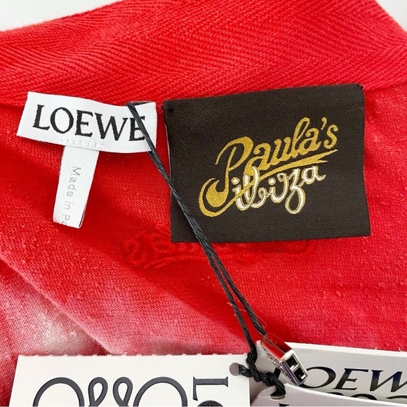 Loewe x Paula’s Ibiza Tie Dye Wrap Skirt Red Blue - Picture 6 of 10